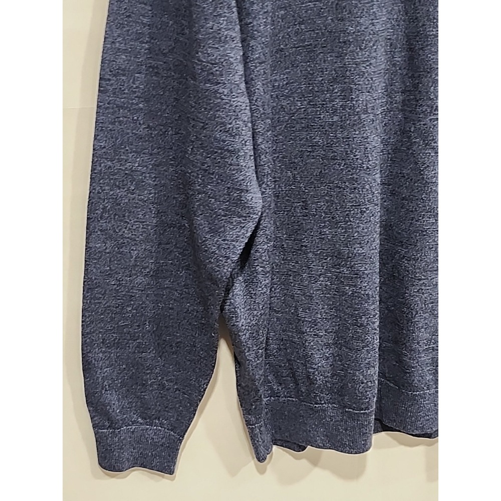 Turnbury NWT‎ Extra Fine Merino Wool Sweater Mens XL Dark Blue Round Neck Soft - Picture 6 of 12